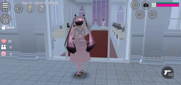 樱花校园模拟器紫色旗袍中文版