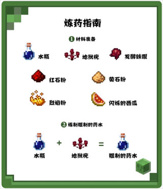 我的世界快照版基础药水酿造