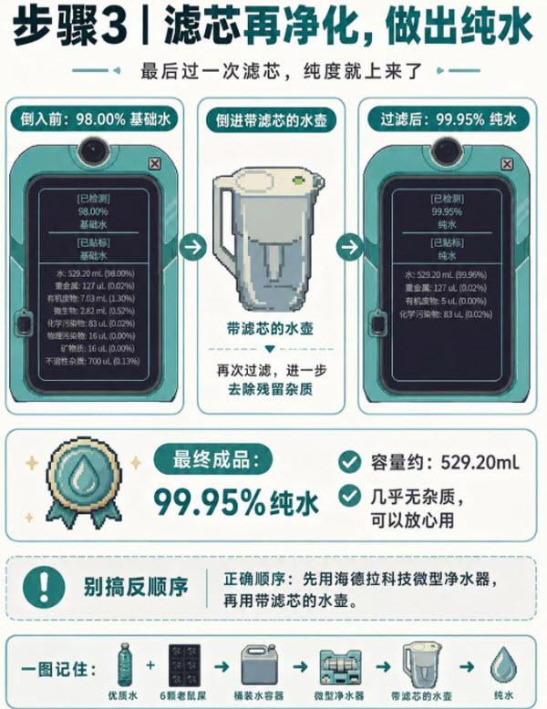 深空当铺可能是偷得开局制水第三步滤芯净化纯水